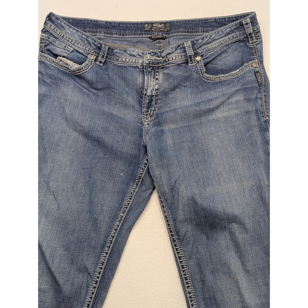 Silver Jeans Co Suki Surplus Capri Medium Wash Denim Jeans Women 20